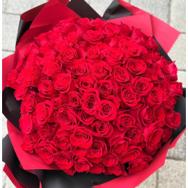 Buchet 101 trandafiri rosii Love BL21